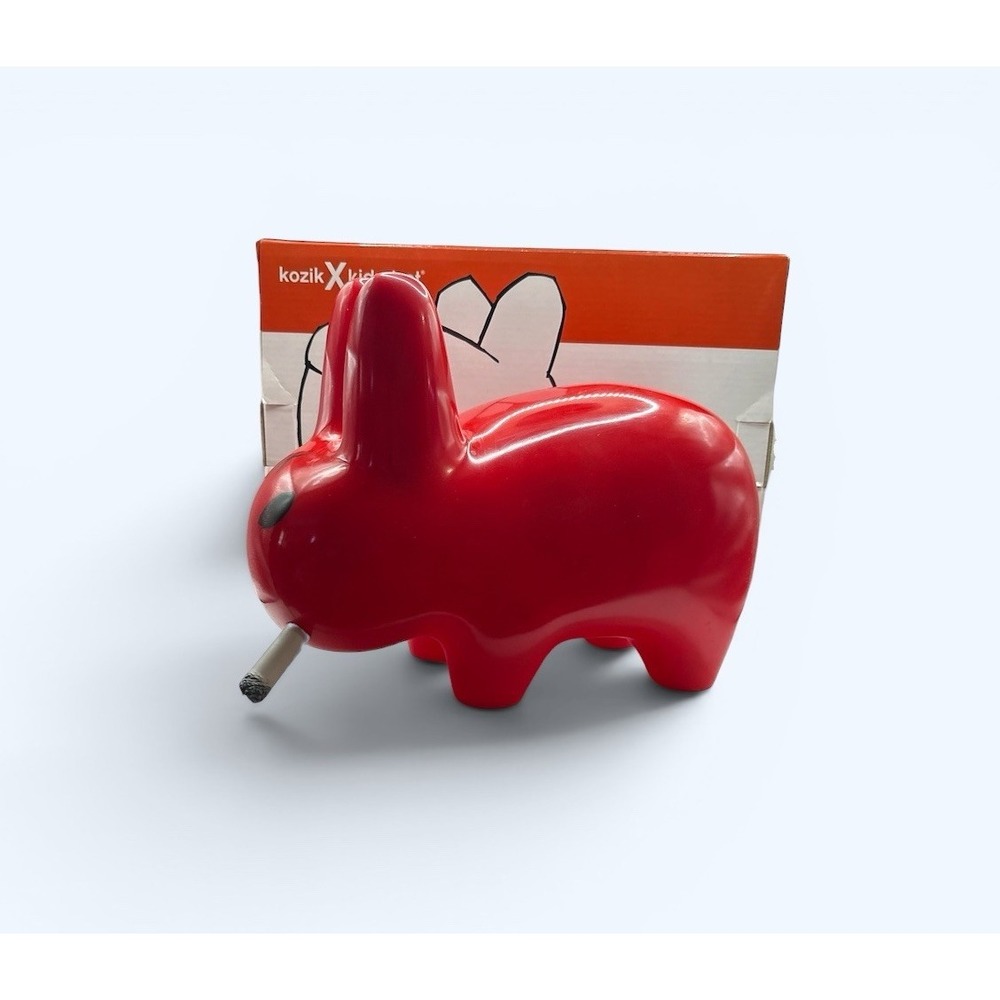 Red Smorkin Labbit 2012 Frank Kozik Kidrobot Smoking Rabbit Art‎ 10" LUSTER